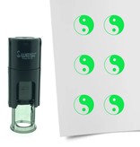 Stempel of Stempeltje van een Yin Yang symbool 10mm rond