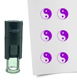 Stempel of Stempeltje van een Yin Yang symbool 10mm rond