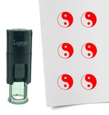 Stempel of Stempeltje van een Yin Yang symbool 10mm rond