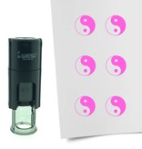 Stempel of Stempeltje van een Yin Yang symbool 10mm rond