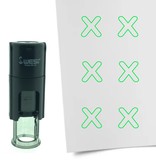 Stempel of Stempeltje van een Open Kruisje 10mm rond