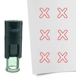 Stempel of Stempeltje van een Open Kruisje 10mm rond