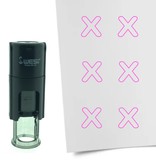 Stempel of Stempeltje van een Open Kruisje 10mm rond