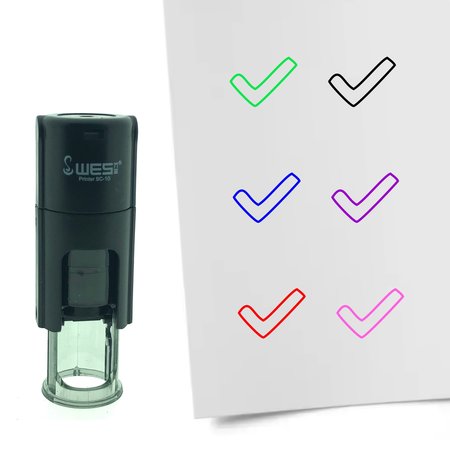 Stempel of Stempeltje van een Open vinkje 10mm rond