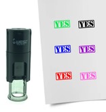 Stempel of Stempeltje van een YES afdruk 10mm rond