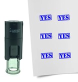 Stempel of Stempeltje van een YES afdruk 10mm rond