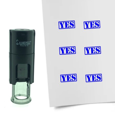 Stempel of Stempeltje van een YES afdruk 10mm rond