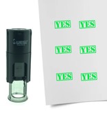 Stempel of Stempeltje van een YES afdruk 10mm rond