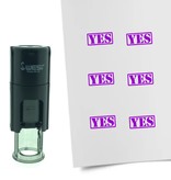 Stempel of Stempeltje van een YES afdruk 10mm rond
