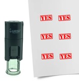 Stempel of Stempeltje van een YES afdruk 10mm rond