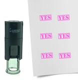 Stempel of Stempeltje van een YES afdruk 10mm rond