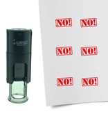 Stempel of Stempeltje van een NO afdruk 10mm rond
