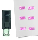 Stempel of Stempeltje van een NO afdruk 10mm rond