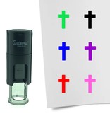 CombiCraft Stempel of Stempeltje van een Kruis / Christendom 10mm rond