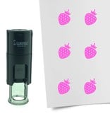 Stempel of Stempeltje van een Aardbei - afdruk ca 10mm