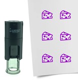 Stempel of Stempeltje van een blok Kaas - afdruk ca 10mm
