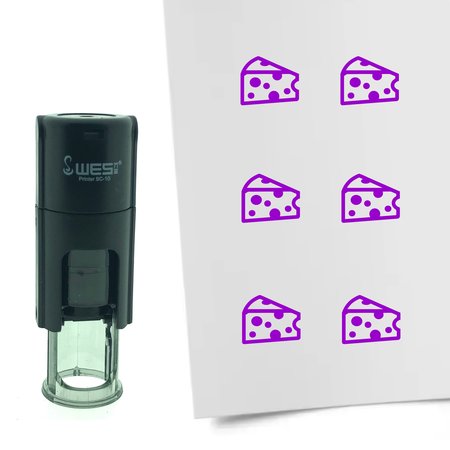 Stempel of Stempeltje van een blok Kaas - afdruk ca 10mm