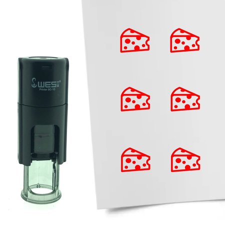 Stempel of Stempeltje van een blok Kaas - afdruk ca 10mm