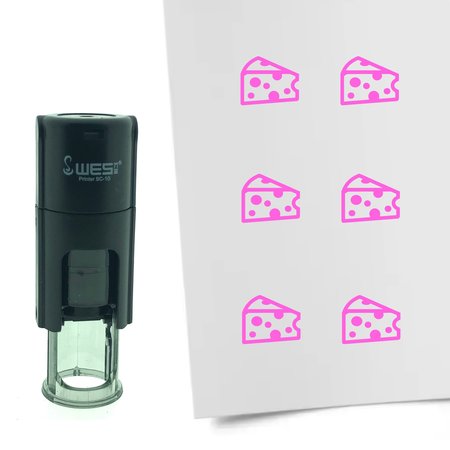 Stempel of Stempeltje van een blok Kaas - afdruk ca 10mm