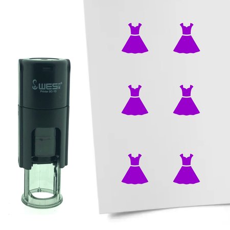 Stempel of Stempeltje van een Jurk - afdruk ca 10mm