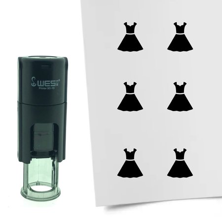 Stempel of Stempeltje van een Jurk - afdruk ca 10mm