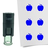 Stempel of Stempeltje van een Appel - afdruk ca 10mm