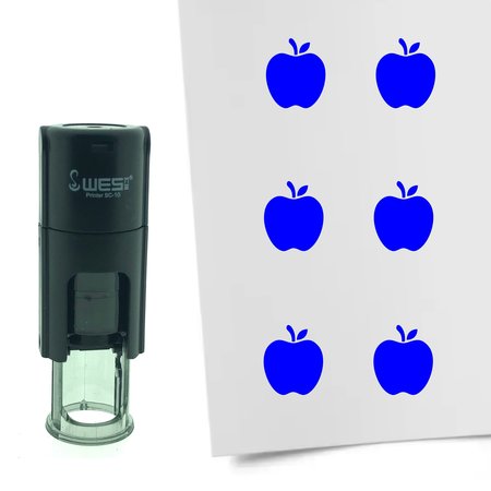Stempel of Stempeltje van een Appel - afdruk ca 10mm