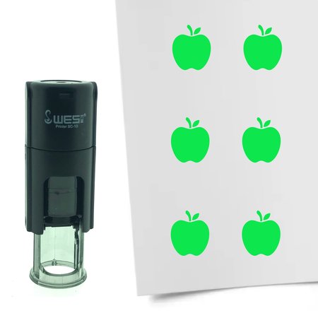 Stempel of Stempeltje van een Appel - afdruk ca 10mm