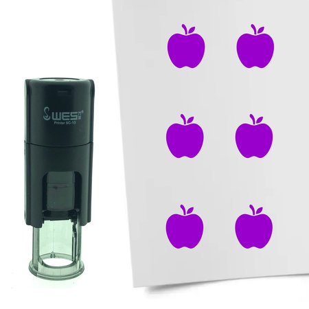 Stempel of Stempeltje van een Appel - afdruk ca 10mm