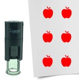 Stempel of Stempeltje van een Appel - afdruk ca 10mm