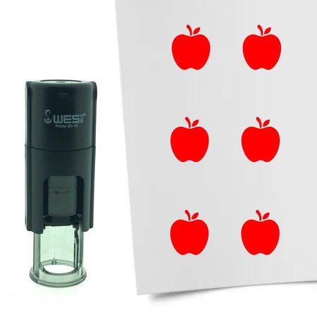 Stempel of Stempeltje van een Appel - afdruk ca 10mm
