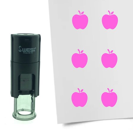 Stempel of Stempeltje van een Appel - afdruk ca 10mm