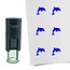 Stempel of Stempeltje van een Dolfijn - afdruk ca 10mm