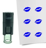 Stempel of Stempeltje van een kusje of lipafdruk - afdruk ca 10mm