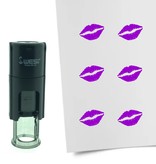 Stempel of Stempeltje van een kusje of lipafdruk - afdruk ca 10mm