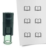 Stempel of Stempeltje van een Open Boek - afdruk ca 10mm