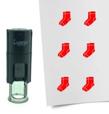 Stempel of Stempeltje van een Sok - afdruk ca 10mm