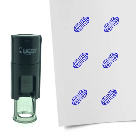 Stempel of Stempeltje van een Pinda - afdruk ca 10mm