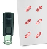 Stempel of Stempeltje van een Pinda - afdruk ca 10mm