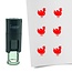 Stempel of Stempeltje van een Haan - afdruk ca 10mm