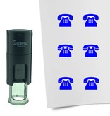 Stempel of Stempeltje van een Ouderwetse Telefoon - afdruk ca 10mm