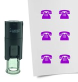 Stempel of Stempeltje van een Ouderwetse Telefoon - afdruk ca 10mm