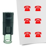 Stempel of Stempeltje van een Ouderwetse Telefoon - afdruk ca 10mm