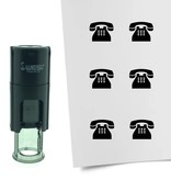 Stempel of Stempeltje van een Ouderwetse Telefoon - afdruk ca 10mm