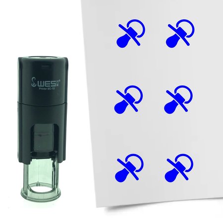 Stempel of Stempeltje van een Speen - afdruk ca 10mm