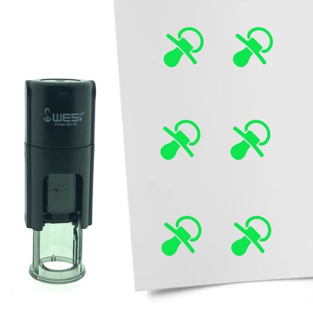 Stempel of Stempeltje van een Speen - afdruk ca 10mm