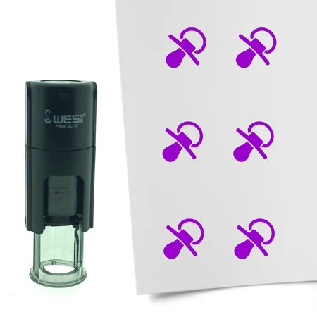 Stempel of Stempeltje van een Speen - afdruk ca 10mm