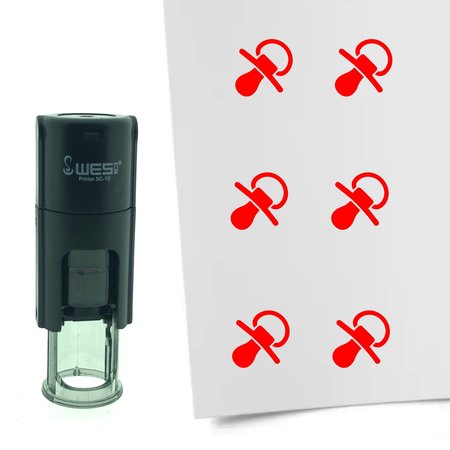 Stempel of Stempeltje van een Speen - afdruk ca 10mm