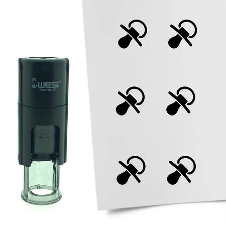 Stempel of Stempeltje van een Speen - afdruk ca 10mm