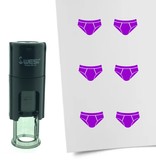 Stempel of Stempeltje van een Onderbroek - afdruk ca 10mm